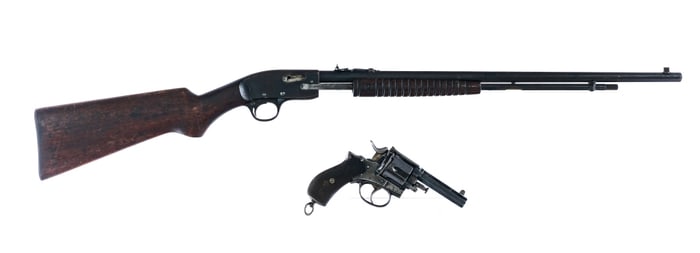 Rifle / Revolver .22 2 Pcs Lot Rifle