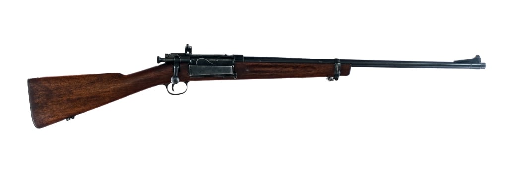 U.S. Springfield 1898 .30-40 Krag Bolt Rifle: Description U.S. Springfield Armory 1898 Krag Jorgensen "Sporterized" chambered in .30-40 Krag with a five round integral magazine capacity and a 24" barrel. Manufactured in 1903. Smooth metal butt pl