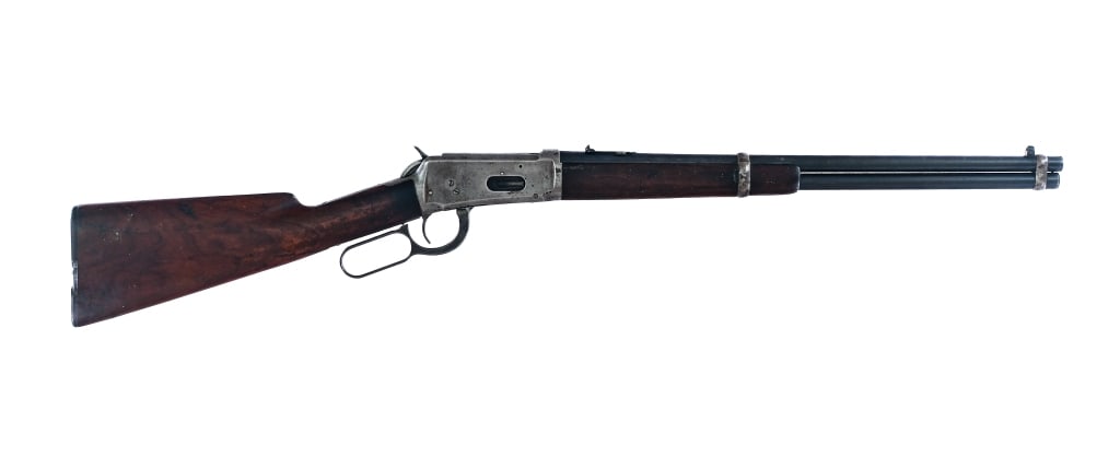1912 Winchester 1894 Saddle Ring Carbine .30-30: Description Pre 64 Winchester 1894 Saddle Ring Carbine chambered in .30-30 Winchester with a six-round tube magazine and a 20" barrel. Manufactured in 1912 with serial number 608621. Blued barrel, mag