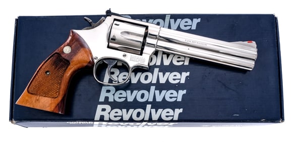 Smith & Wesson 586 Nickel .357 Mag Revolver