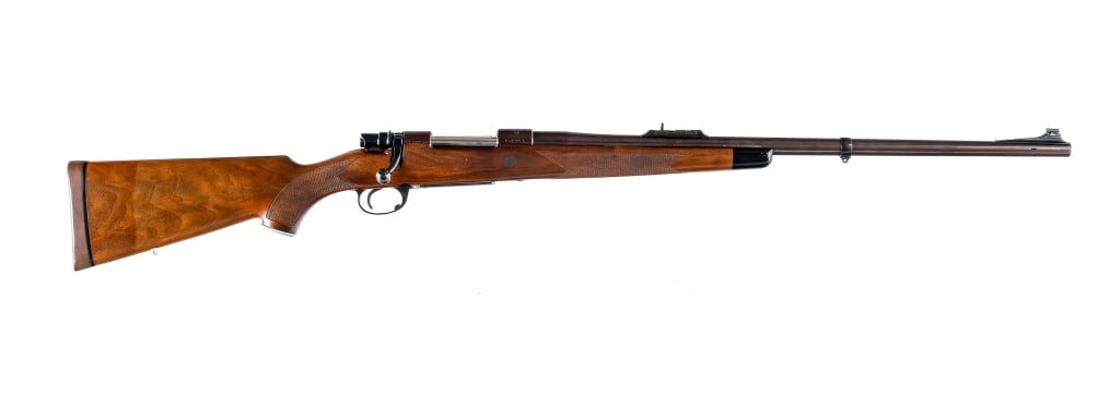 Whitworth Interarms Mark X .416 Hoffman Bolt Rifle: Whitworth/Interarms Mark X in .416 Hoffman with a four round capacity and a 26.5" ported McGowen barrel. Barrel is marked at the rear McGowen Barrel. Checkered wood stock. Blued receiver and barrel. R