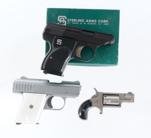 Estate Handgun .25/.22 3 Pcs Lot Pistol