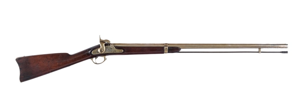 U.S. Providence Tool 1861 .58 Sporter BP Rifle: U.S. Providence Tool Company Model 1861 Sporterized in .58 caliber with a single round condition and a 31" smooth bore barrel. Made in Providence Rhode Island in 1863. Nickel finished U.S. marked butt