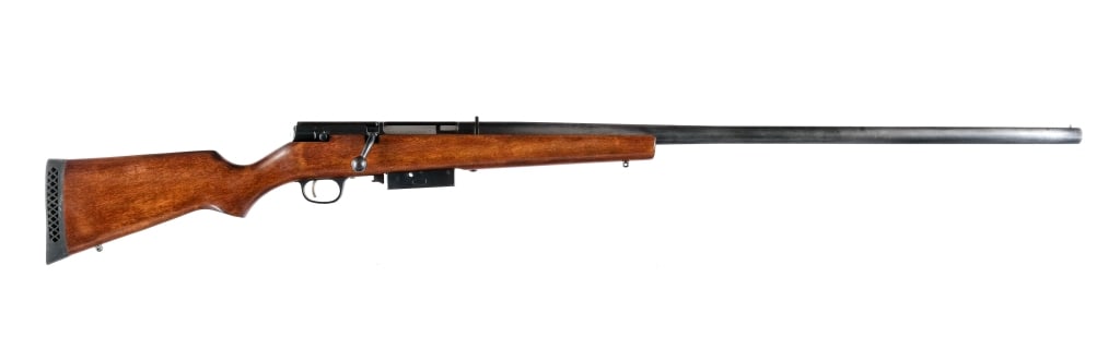 Marlin 5510 Original Super Goose 10 Gauge Shotgun: Description JM Stamped Marlin model 5510 The Original Super Goose 10 chambered in 10 Gauge for 3 1/2" shells with one, two round removable magazine and a 34" barrel. Fixed FULL choke. Brass bead front