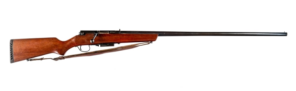 Marlin 55 The Original Goose Gun 12 Ga Shotgun: Description JM Stamped model 55 The Original Goose Gun chambered in 12 gauge for 3" shells with one, three round removable magazine and a 36" barrel. The bore has a fixed FULL choke. Brass bead front