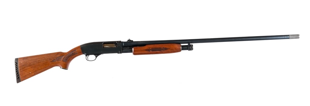 Marlin 120 MXR Magnum 12 Ga Custom Pump Shotgun: Description Marlin Model 120 MXR Magnum Custom in 12 gauge 2 3/4"-3" with a four round capacity and a 33.5" barrel with aftermarket MOD removable choke installed. Barrel has been cut down, straight ri