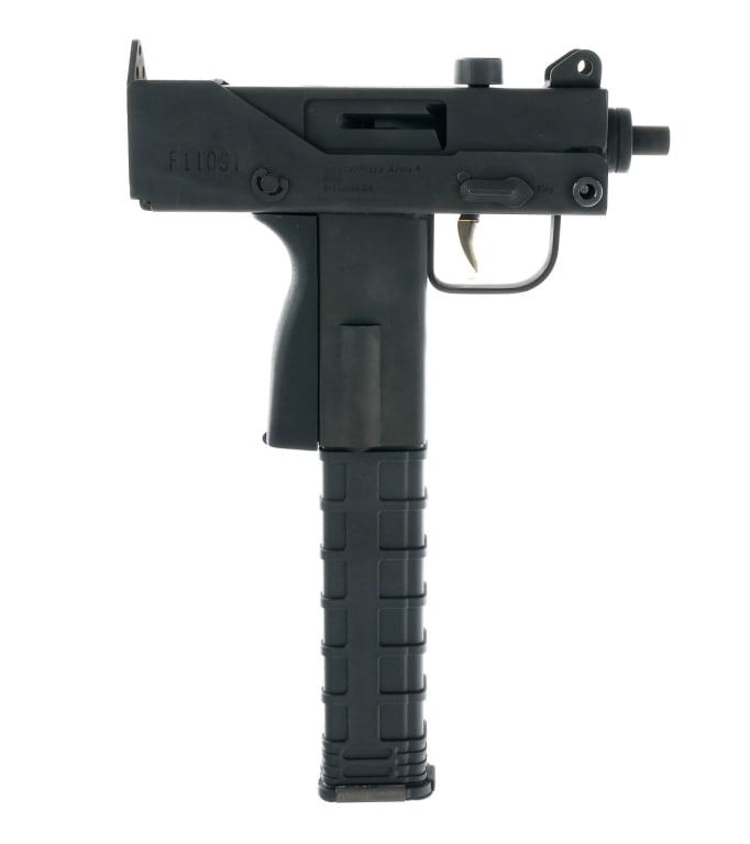 Masterpiece Arms MPA 930A 9mm Pistol: Description Masterpiece Arms MPA 930A chambered in 9mm with one, thirty round Tapco magazine and a 3.5" barrel. Parkerized steel pistol grip with polymer backstrap and heel magazine release. Parkerize