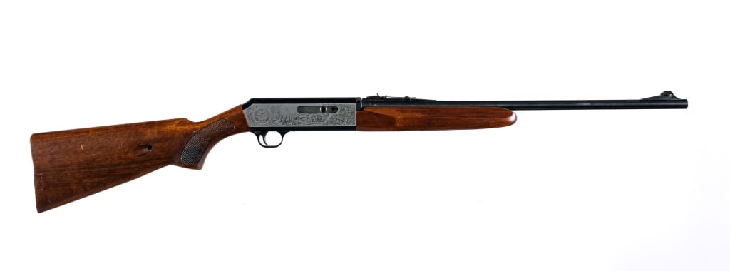 Franchi 100th Anniversary Centennial .22 LR Rifle: Description Franchi 100th Anniversary Centennial 1868-1968 in .22 Long Rifle with a ten round capacity and a 21" barrel. Checkered wood stock and front forend. Black finished receiver. Blued trigger a