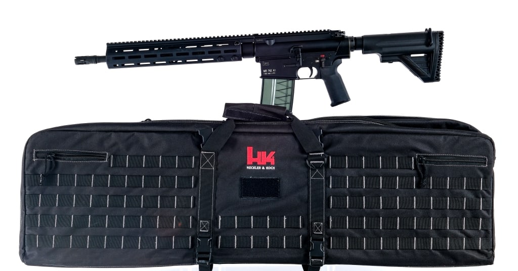 HK MR 762 A1 7.62x51 H&K Semi Rifle: Description Heckler & Koch MR762A1 chambered in 7.62x51mm with one, twenty round translucent magazine and a 16.50" cold hammer forged barrel with flash hider. The barrel is 4 lands/grooves with 1 in 1