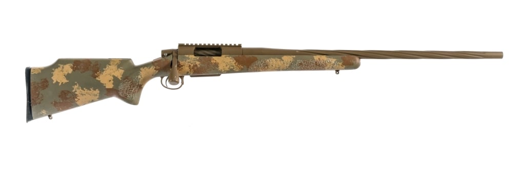 Custom Bat Machine Co. VR .308 Win Rifle: Description Bat Machine Co. VR Remington Short Action, chambered in .308 Winchester with a 24.5" Spiral fluted Gradous barrel. Integral picatinny rail and recoil lug. Spiral fluted flat face bolt. Enl