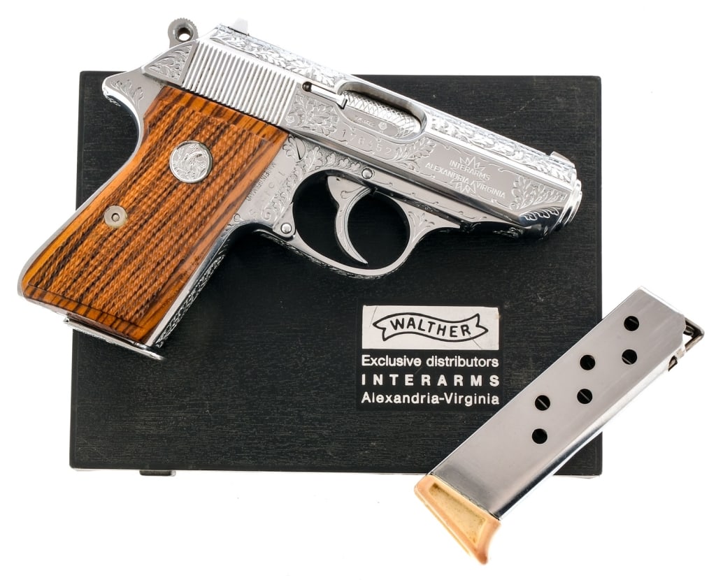 Walther PPK/S .380 ACP Factory Engraved Pistol (1 of 8)