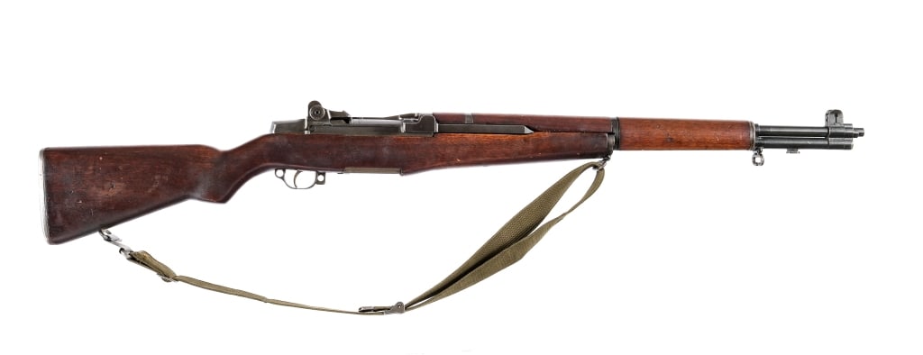 H&R M1 Garand .30-06 Semi Auto Rifle: Description Harrington & Richardson M1 Garand in .30-06 Springfield with an eight round capacity and a 24" barrel. Made in Worcester Massachusetts in 1954. Smooth wood stock with metal butt plate-empt