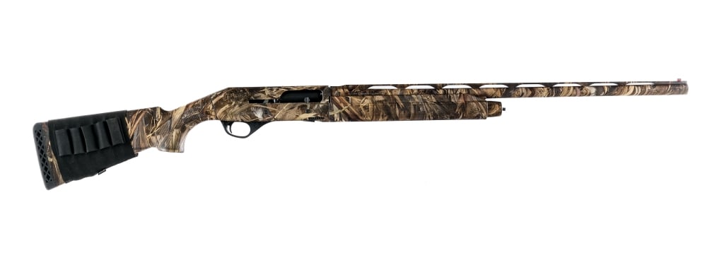 Stoeger M3000 12 Ga Semi Auto Shotgun: Description Stoeger M3000 chambered in 12 gauge for 2 3/4" and 3" shells with a four round tube magazine and a 28" vented rib barrel. Removable MOD choke. Red bead front sight. Push button bolt releas