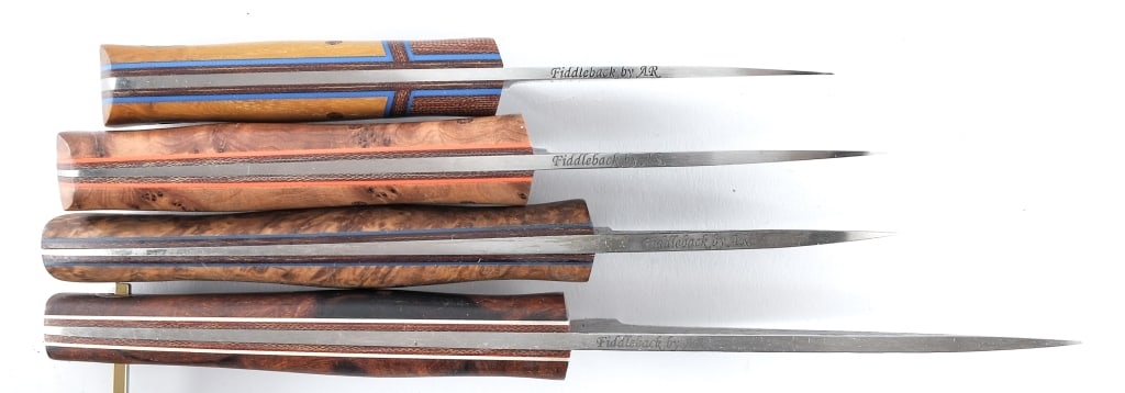 Fiddleback Forge By Andy Roy 4 Pcs Knife - 5