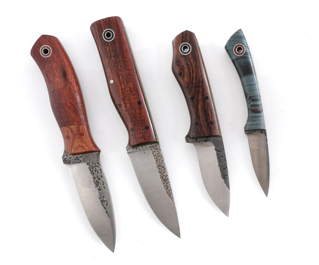Fiddleback Forge By Andy Roy 4 Pcs Knife - 4