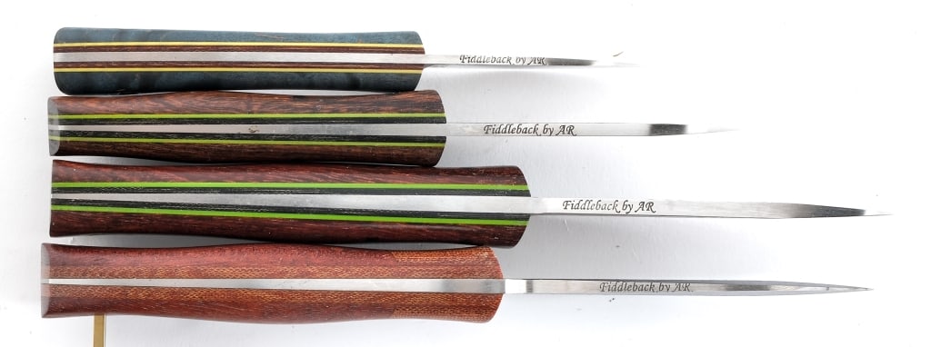 Fiddleback Forge By Andy Roy 4 Pcs Knife - 5