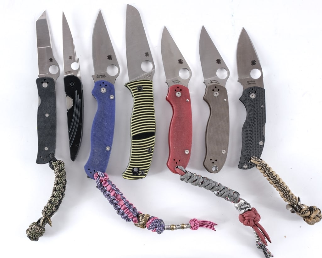 Spyderco Folding Pocket Knives 7 Pcs Lot Knife (1 of 5)