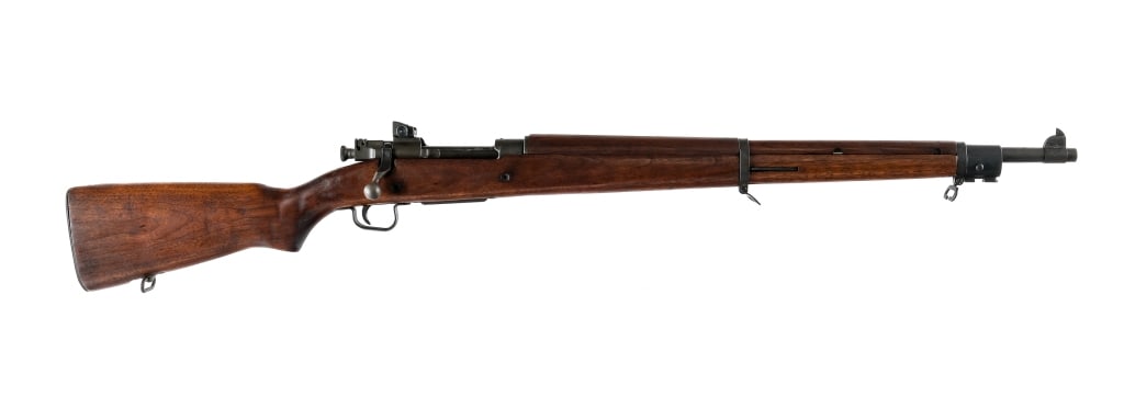 Remington 03-A3 .30-06 Bolt Action Rifle: Description U.S. Remington 03-A3 in .30-06 Springfield with a five round capacity and a 24" barrel. Barrel marked: R.A. 3-43 with bomb proof. Receiver serial number dated to 1943. Butt plate with clea