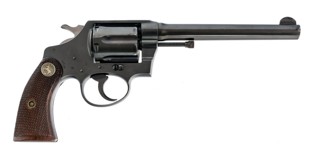 Colt Police Positive .32-20 WCF Revolver: Description Colt Police Positive Special in .32-30 Winchester Centerfire with a six round capacity and a 6" barrel. Made in Hartford Connecticut in 1926. Checkered wood grip plates with Rampant Colt m