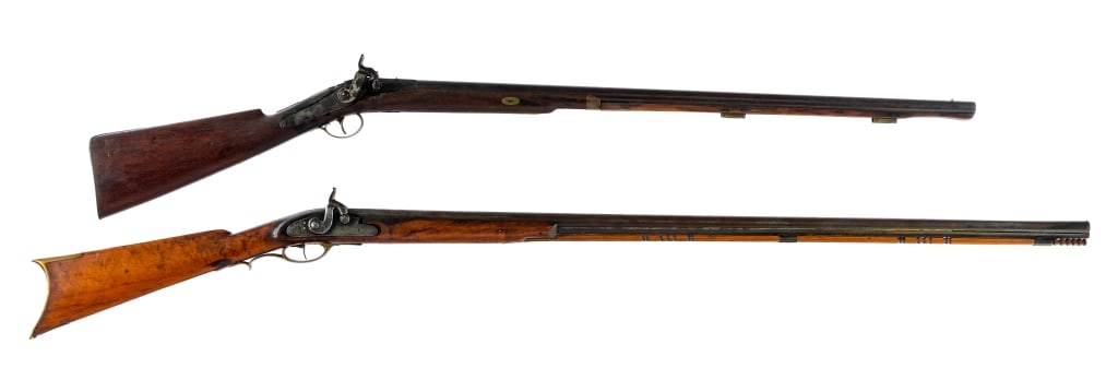 Percussion 2 Pcs Lot Black Powder Musket Rifle (1 of 5)