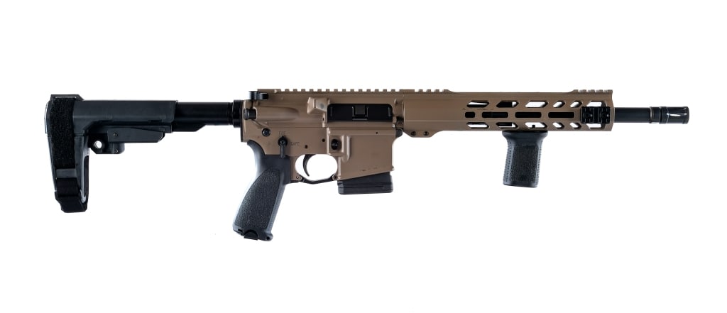 Standard Mfg STD-15 .300 Blackout Other: Description Standard Manufacturing STD-15 chambered in .300 Blackout with one, ten round PMAG magazine and a 12.5" barrel. Mounted A2 flash suppressor. 10" MLOK free float handguard. Mounted BCM verti