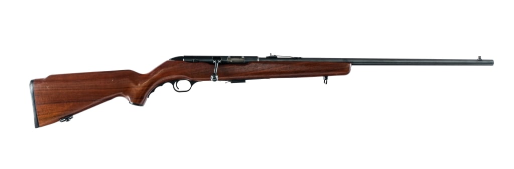 Mossberg 640KA Chuckster .22 WMR Bolt Action Rifle: Description O.F. Mossberg & Sons Model 640 KA in .22 Winchester Magnum Rimfire with one, five round removable magazine and a 24" barrel. Monte Carlo style wood stock. Composite trigger guard.