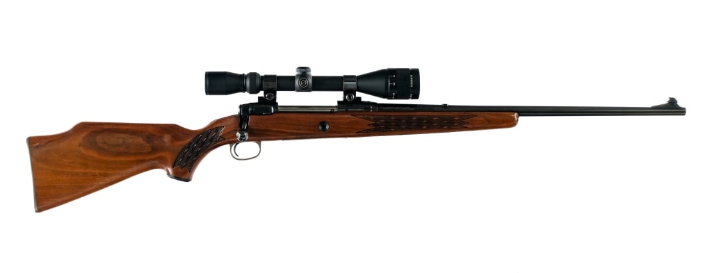 Savage 110C .30-06 Bolt Action Rifle: Description Savage Arms Model 110C in .30-06 with a four round capacity and a 22" barrel. Made in Westfield Massachusetts between 1975 and 1979. Serrated metal butt plate. Checkered wood stock. Blued