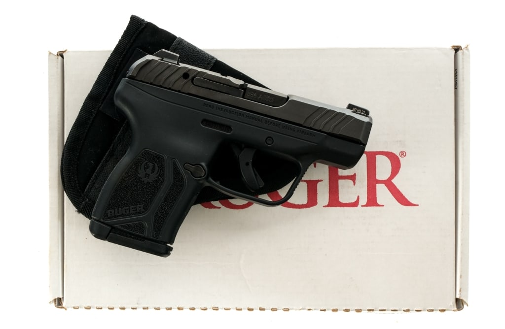 Ruger LCP Max .380 ACP Semi Auto Pistol: Description Ruger LCP Max chambered in .380 ACP with one, ten round magazine and a 2.75" barrel. Polymer frame with textured grips, front, backstrap, and textured trigger guard. Reversible magazine re