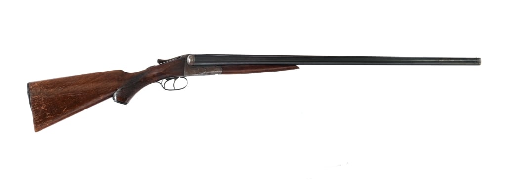 A.H. Fox Sterlingworth 12 Ga SxS Shotgun: Description Philadelphia made A.H. Fox Sterlingworth in 12 gauge for 2 3/4" shells with a 28" side by side Sterlingworth fluid compressed steel barrel. The left bore has a fixed FULL choke and the rig