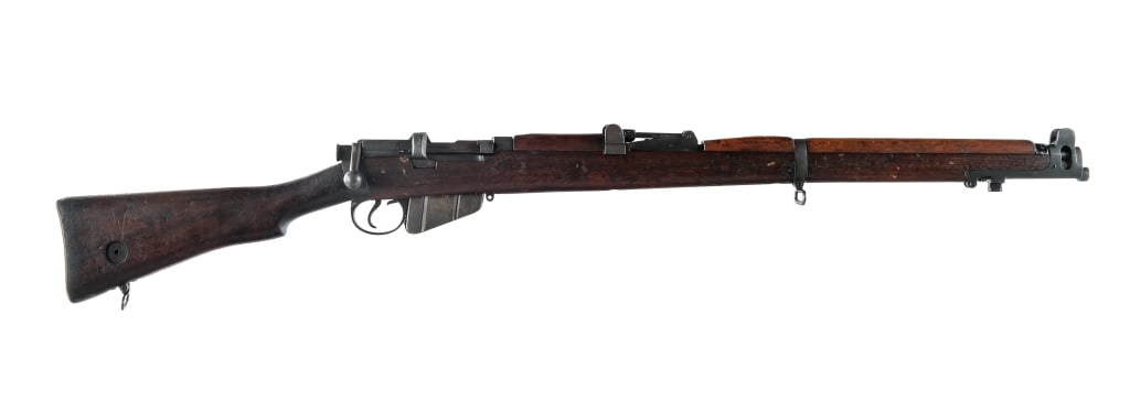 British Enfield SHTLE III* .303 Brit Rifle: Description British Enfield SHTLE III* chambered in .303 British with a ten round removable magazine and a 25.2" barrel. Imported by Century Arms, marked on the side of the receiver. Front bayonet lug