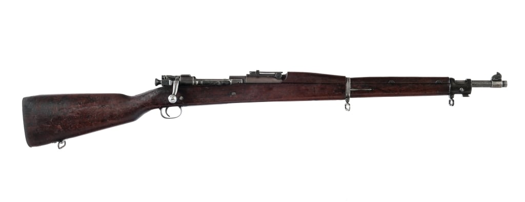 U.S. Rock Island Arsenal 1903 .30-06 Rifle: Description U.S. Rock Island Arsenal 1903 chambered in .30-06 Springfield with a five round magazine and a 24" barrel. Manufactured in 1918 with serial number 307195. High Standard barrel dated to 5-4