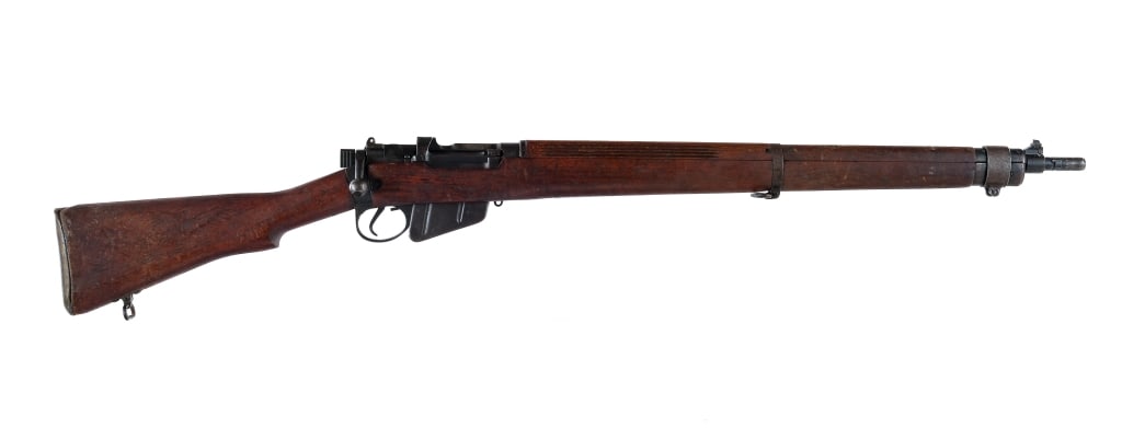 ROF No. 4 MK I Enfield .303 Brit Bolt Action Rifle: Description English Royal Ordnance Factory No. 4 MK I Enfield chambered in .303 British with a ten round removable magazine and a 25.2" barrel. Manufactured in 1941, marked on the receiver Imported by