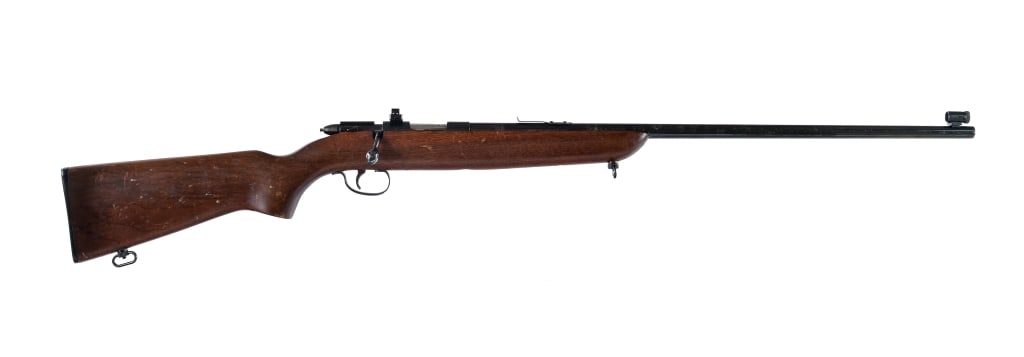 Remington 510 Targetmaster .22 Cal Rifle: Description Remington 510 Targetmaster chambered in .22 short, long and long rifle with a single-shot capacity and a 24.5" barrel. Fixed rear notch and globe front sight. Adjustable rear Williams peep