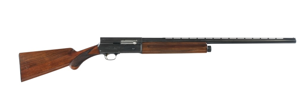 Browning A5 Light Twelve 12 Ga Semi Auto Shotgun: Description Browning A5 Light Twelve chambered in 12 Gauge for 2 3/4" shells with a four round tube magazine and a 27.5" vented rib barrel. Manufactured in 1959 with serial number 9G48242. Silver bead