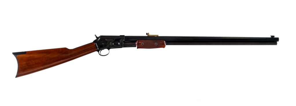 US Fire Arms Mfg. Co. .38-40 Win Rifle: Description U.S. FireArms Manufacturing Company Lightning Slide Action Rifle chambered in .38-40 Winchester with a tubular magazine and a 26" octagonal barrel. High quality copy of Colt Lightening. Br