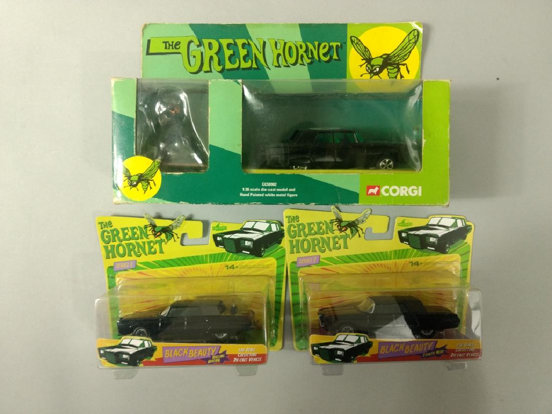 3pc Green Hornet Black Beauty Corgi & Factory Cars: 3pc Green Hornet Black Beauty Corgi & Factory Cars