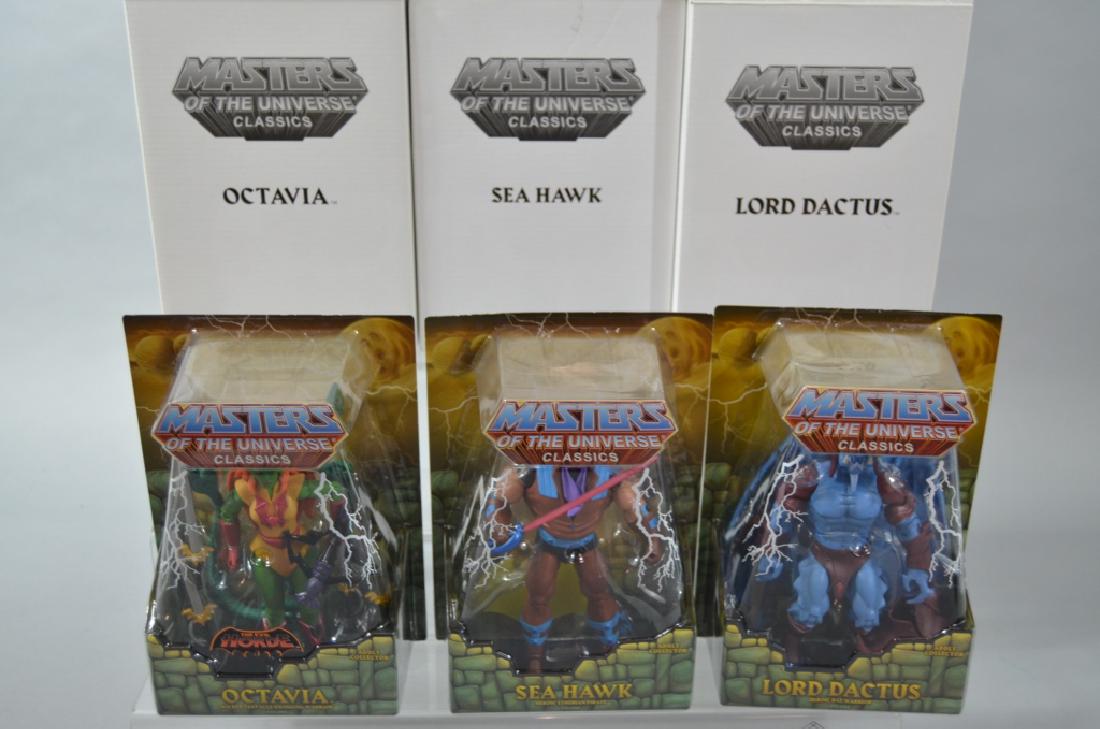 3pc He-Man MOTUC Figures NIP w/ Lord Dactus: 3pc He-Man MOTUC Figures NIP w/ Lord Dactus Seahawk & Octavia