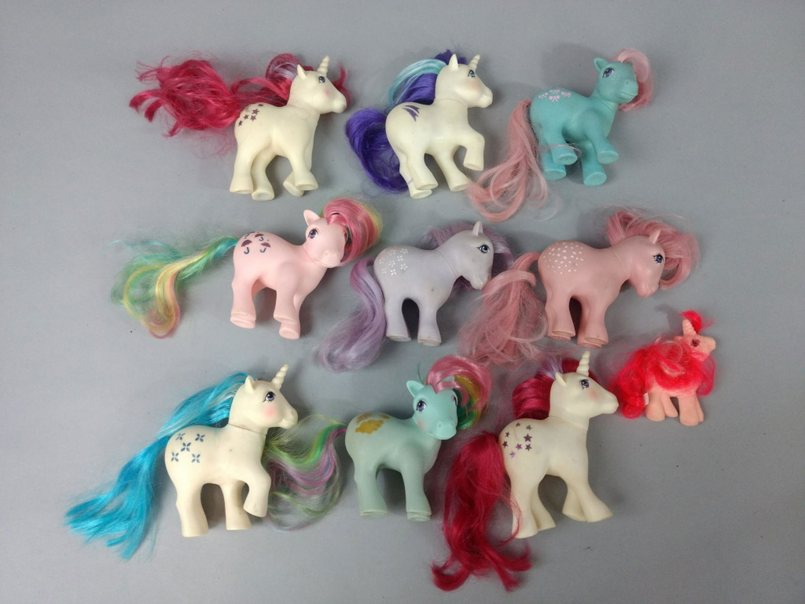 9pc Vtg My LIttle Pony Ponies: 9pc Vtg My LIttle Pony Ponies