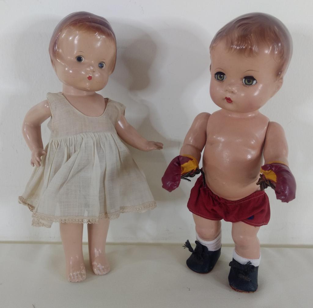 Vtg Effanbee Boxing Champ & Patsy Compo Dolls: Vtg Effanbee Boxing Champ & Patsy Compo Dolls
