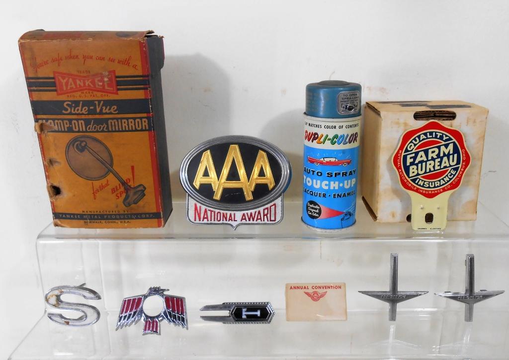 Vintage Car Parts & Accessories Lot: Vintage Car Parts & Accessories Lot
