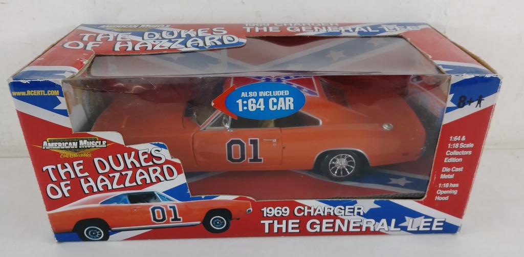 Ertl American Muscle 1/18 General Lee in Box Dukes of: Ertl American Muscle 1/18 General Lee in Box Dukes of Hazzard 1969 Dodge Charger