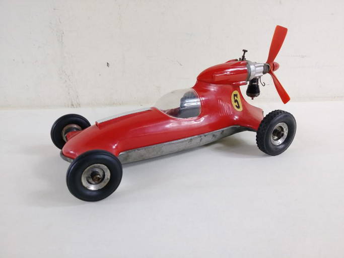 Vtg Cox Thimble Drome Prop Rod Tether Car