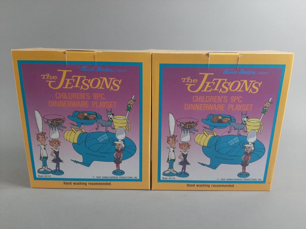 2pc Vtg 1989 The Jetsons Childs Dinnerware Sets: New in Box by Starwares