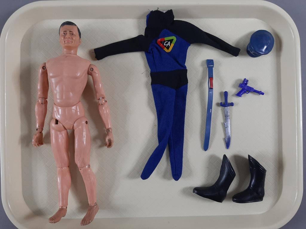 Vtg 1966 Ideal Captain Action Figure w/ Acc: Vtg 1966 Ideal Captain Action Figure w/ Acc