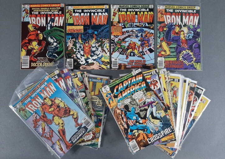 33pc Bronze Age Marvel Comic Books