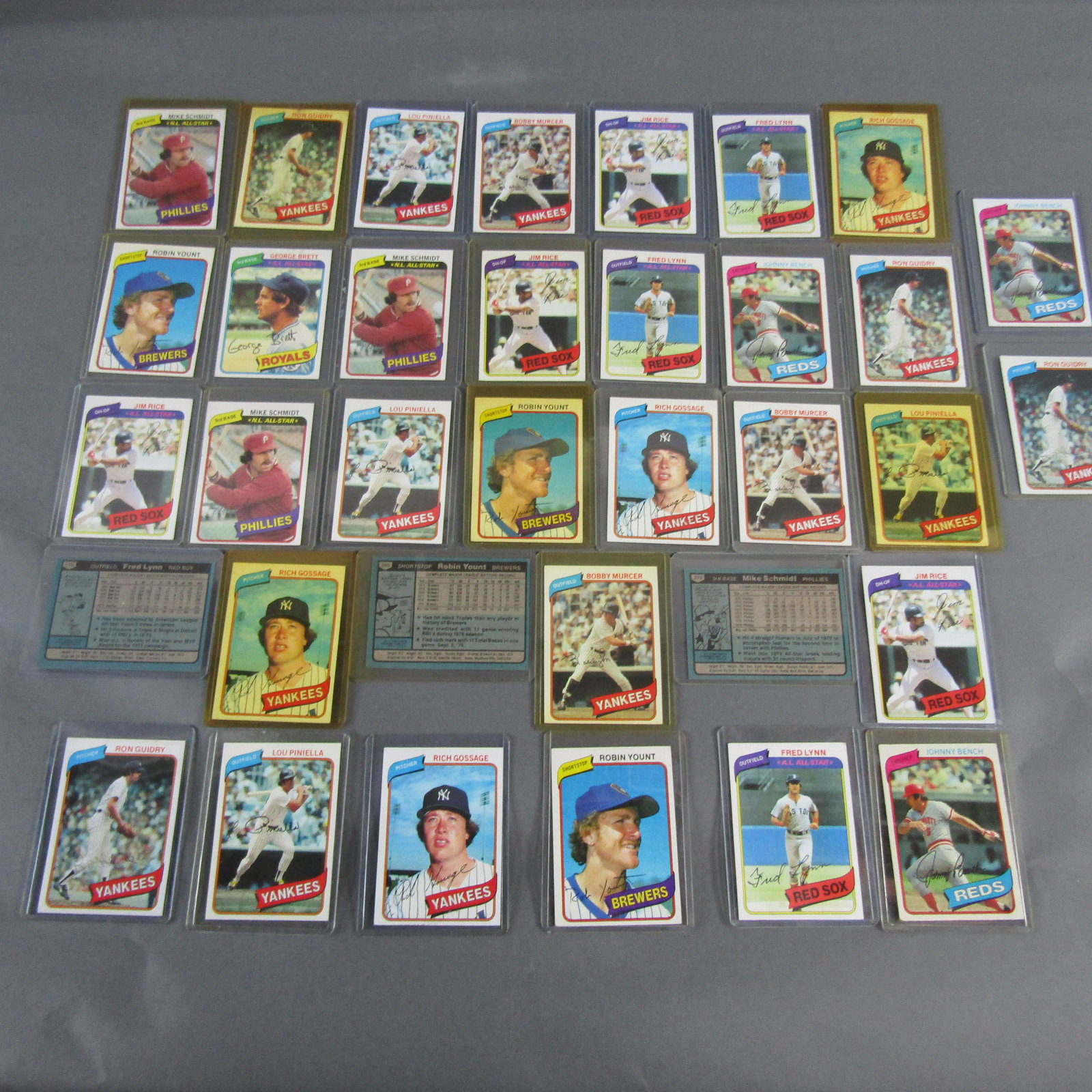 35 Topps 1980 Baseball Cards w/ Bench, Schmidt (1 of 7)