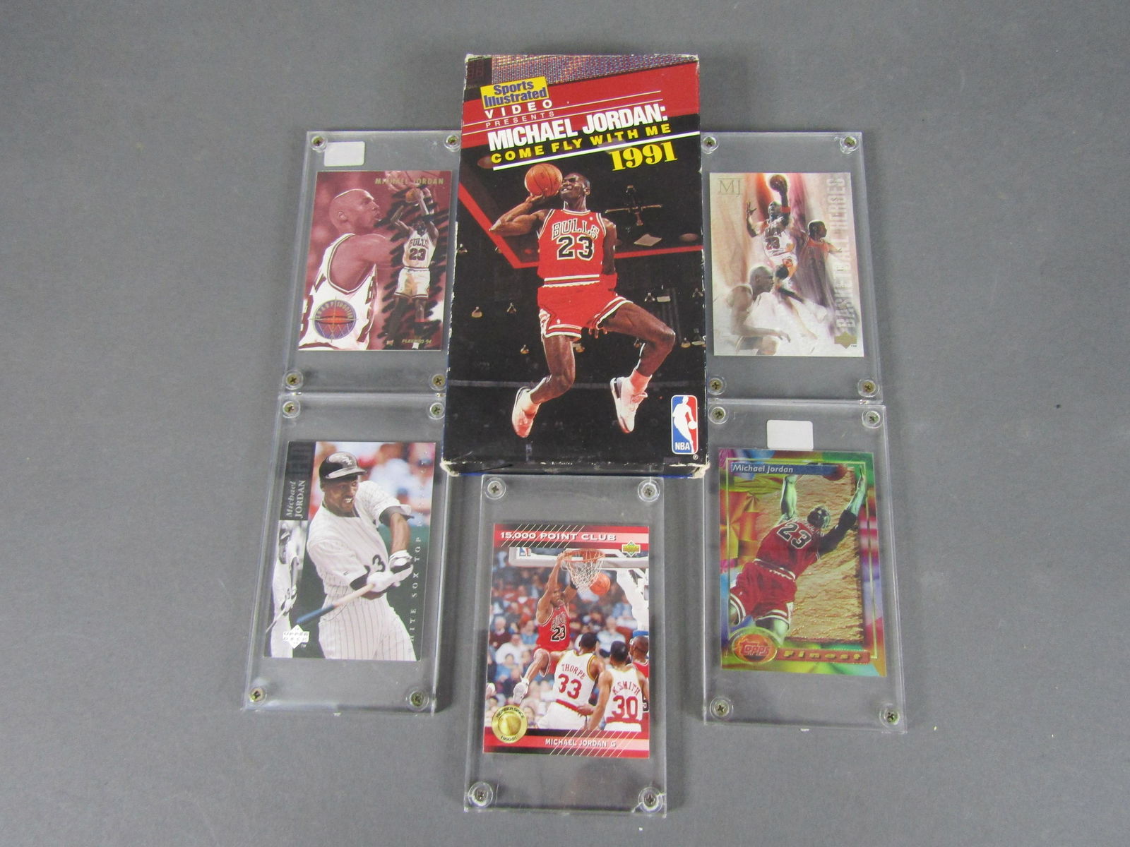Michael Jordan VHS Tape w/ 5 Cards (1 of 2)