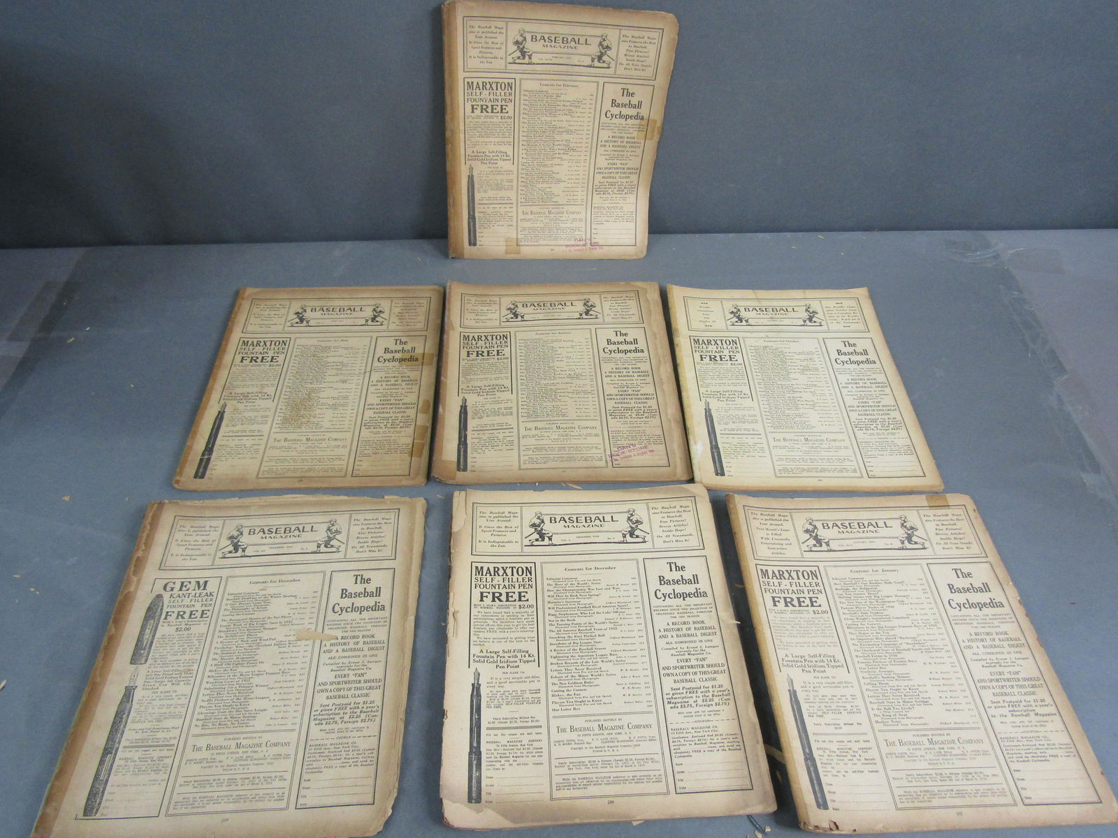 1931-33 Baseball Magazine w/ Ethan Allen Auto. (1 of 3)