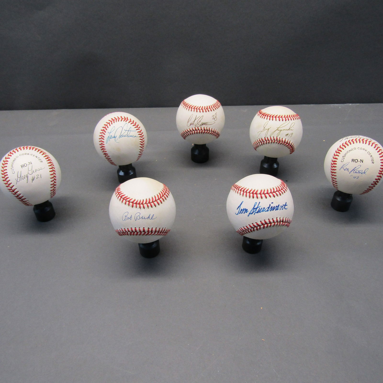 7 Autographed MLB Balls w/ Curt Simons (1 of 8)