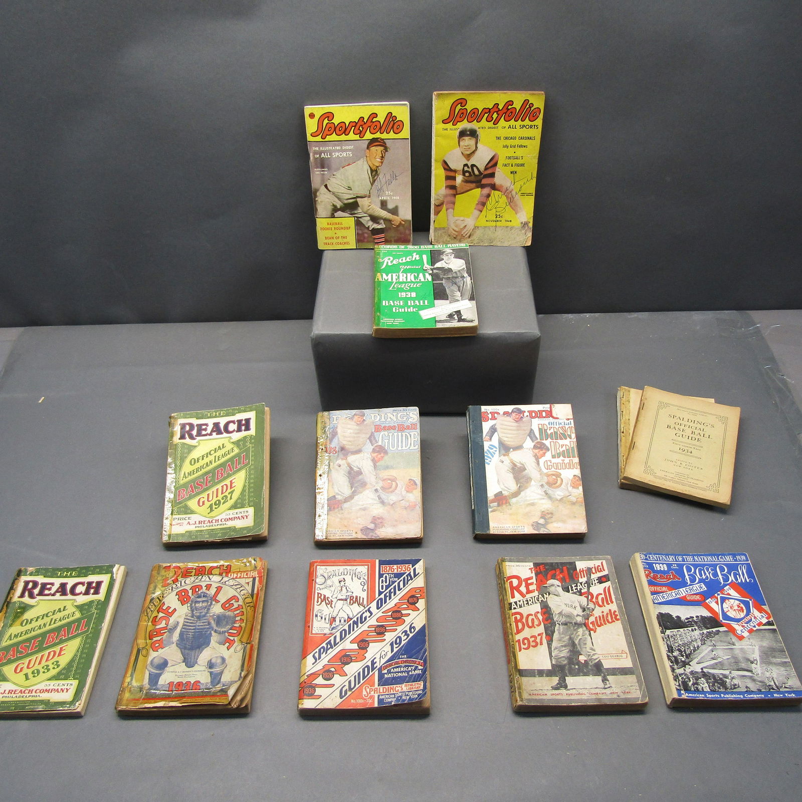 13 Vtg. Sports Guides w/ Autographs, Feller, + (1 of 20)